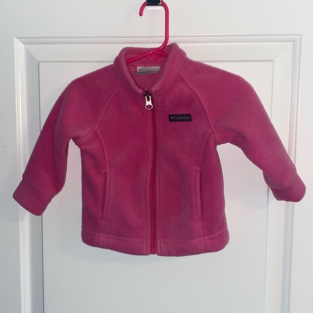Fleece baby girl jacket